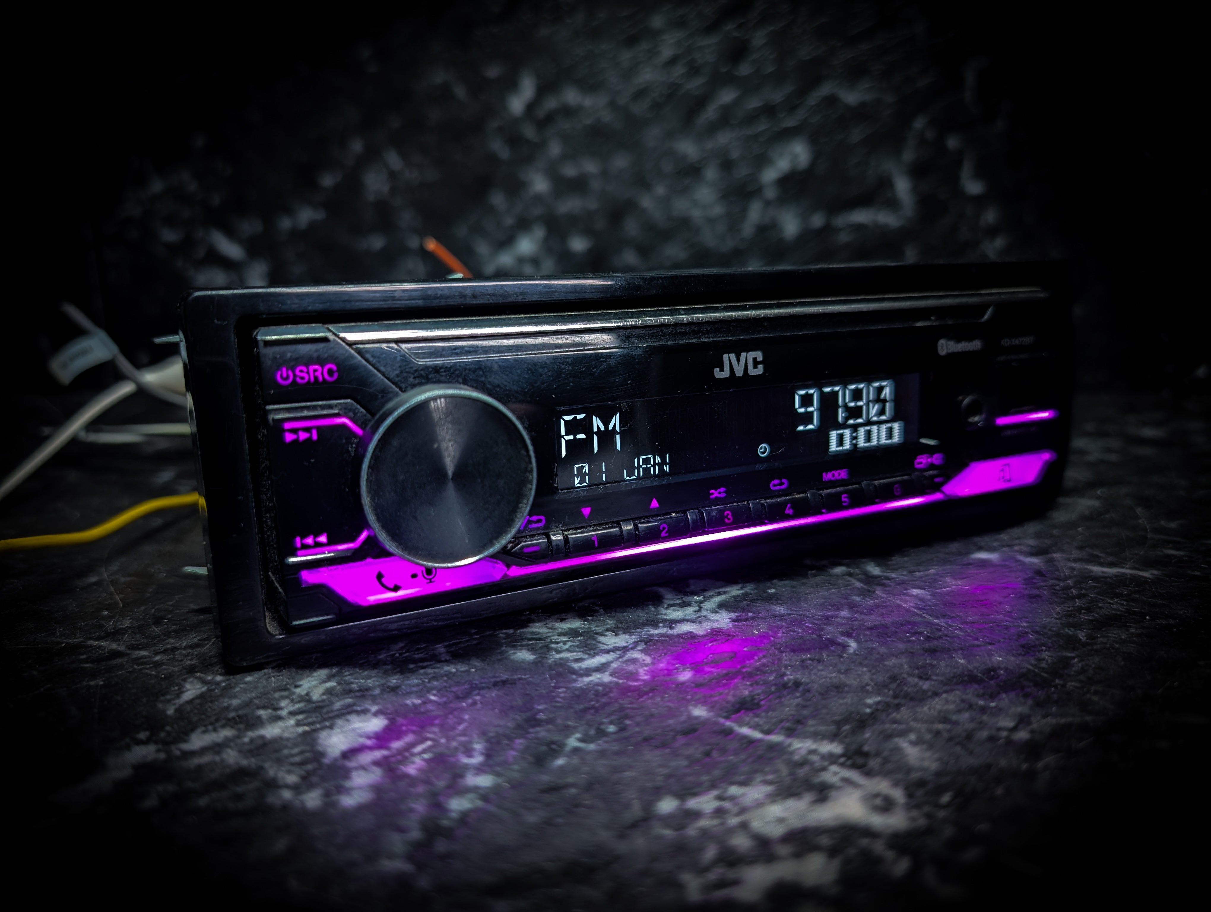 JVC Bluetooth Single Din Car Stereo
