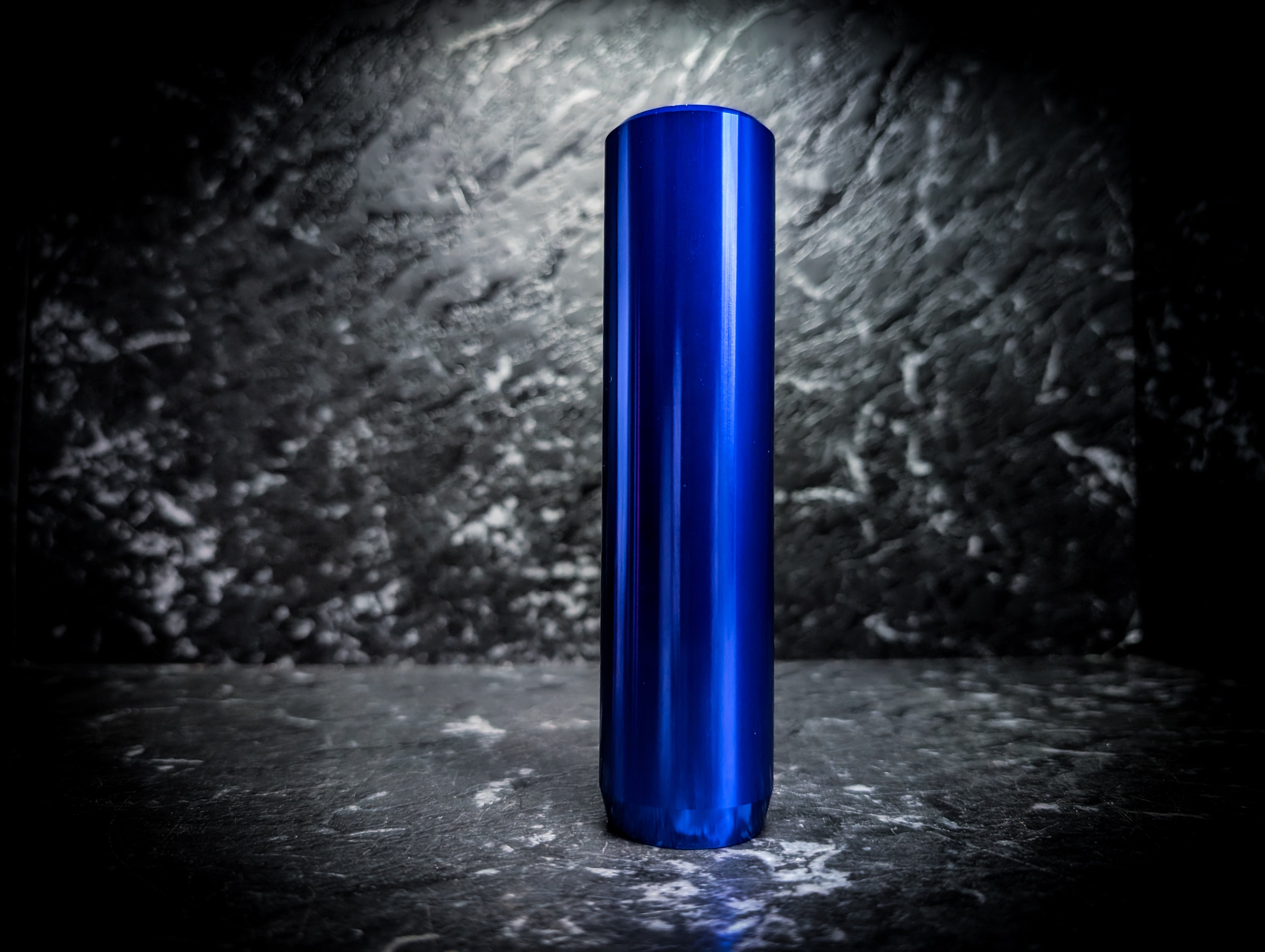 LIMITED EDITION - Anodized Mirror Blue V2 Weighted Tall Thick Grip Manual Gear Knob
