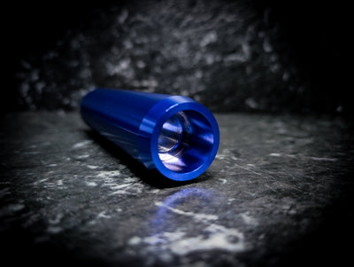 LIMITED EDITION - Anodized Mirror Blue V2 Weighted Tall Thick Grip Manual Gear Knob