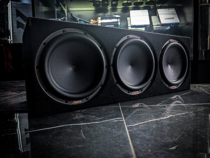 10" HERTZ Mille PRO Triple 1800watts RMS Subwoofers in Custom Enclosure