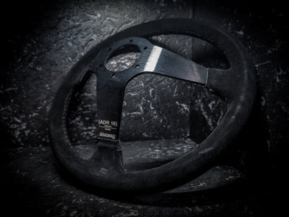 Triple Black Deep Dished Alcantara/Suade Steering Wheel