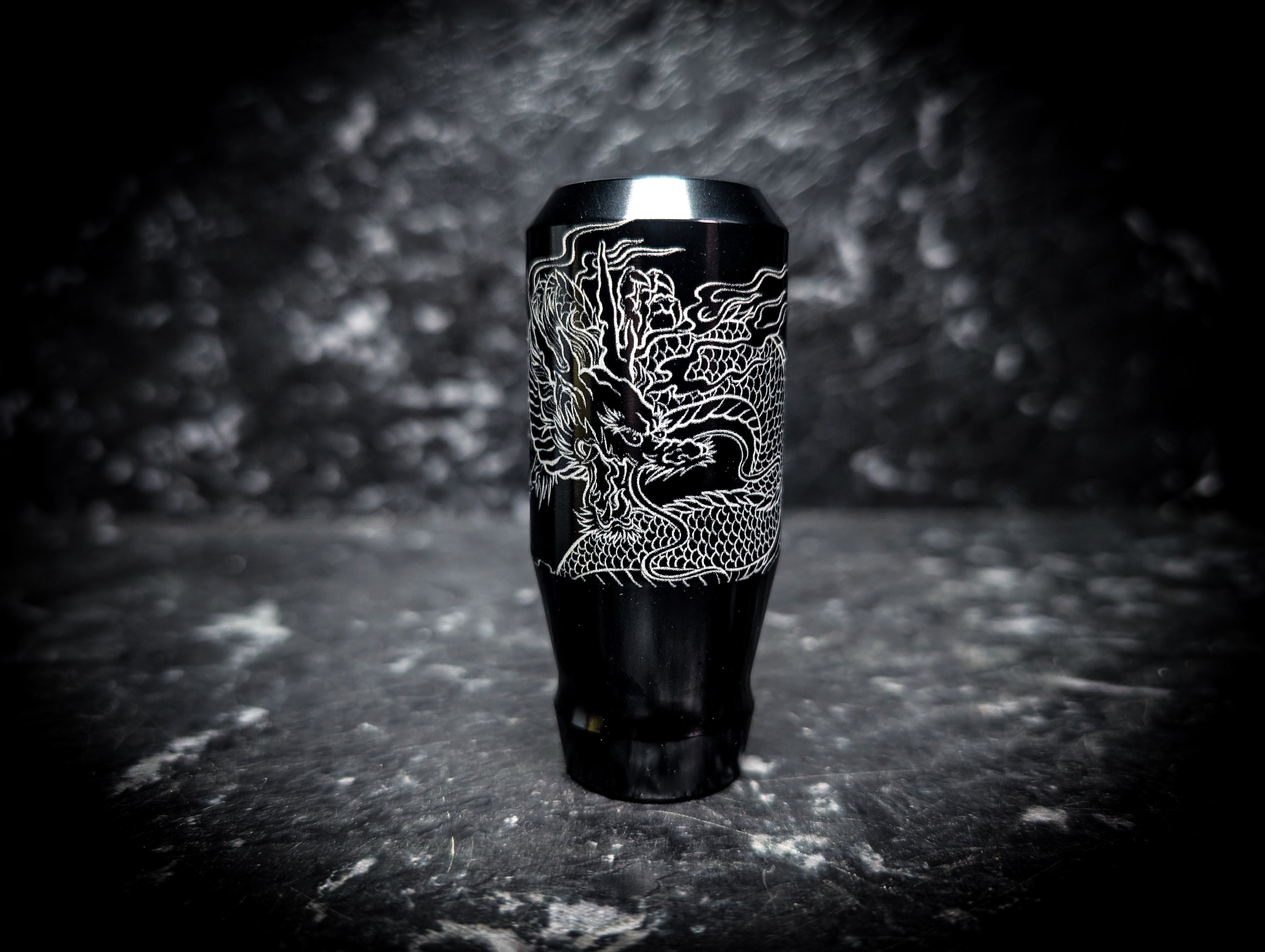 Dragon Etched Stubby Manual Gear Knob