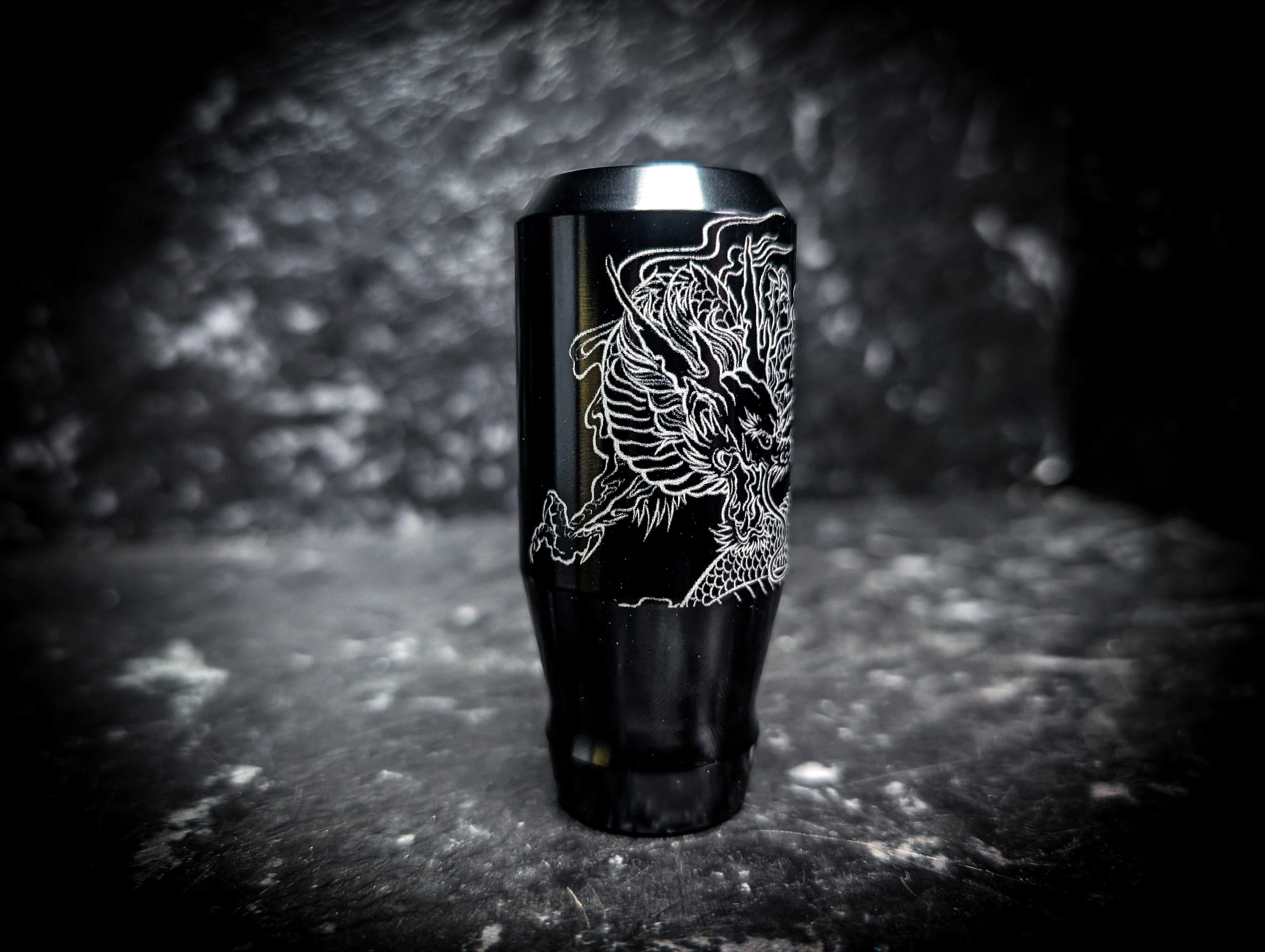 Dragon Etched Stubby Manual Gear Knob