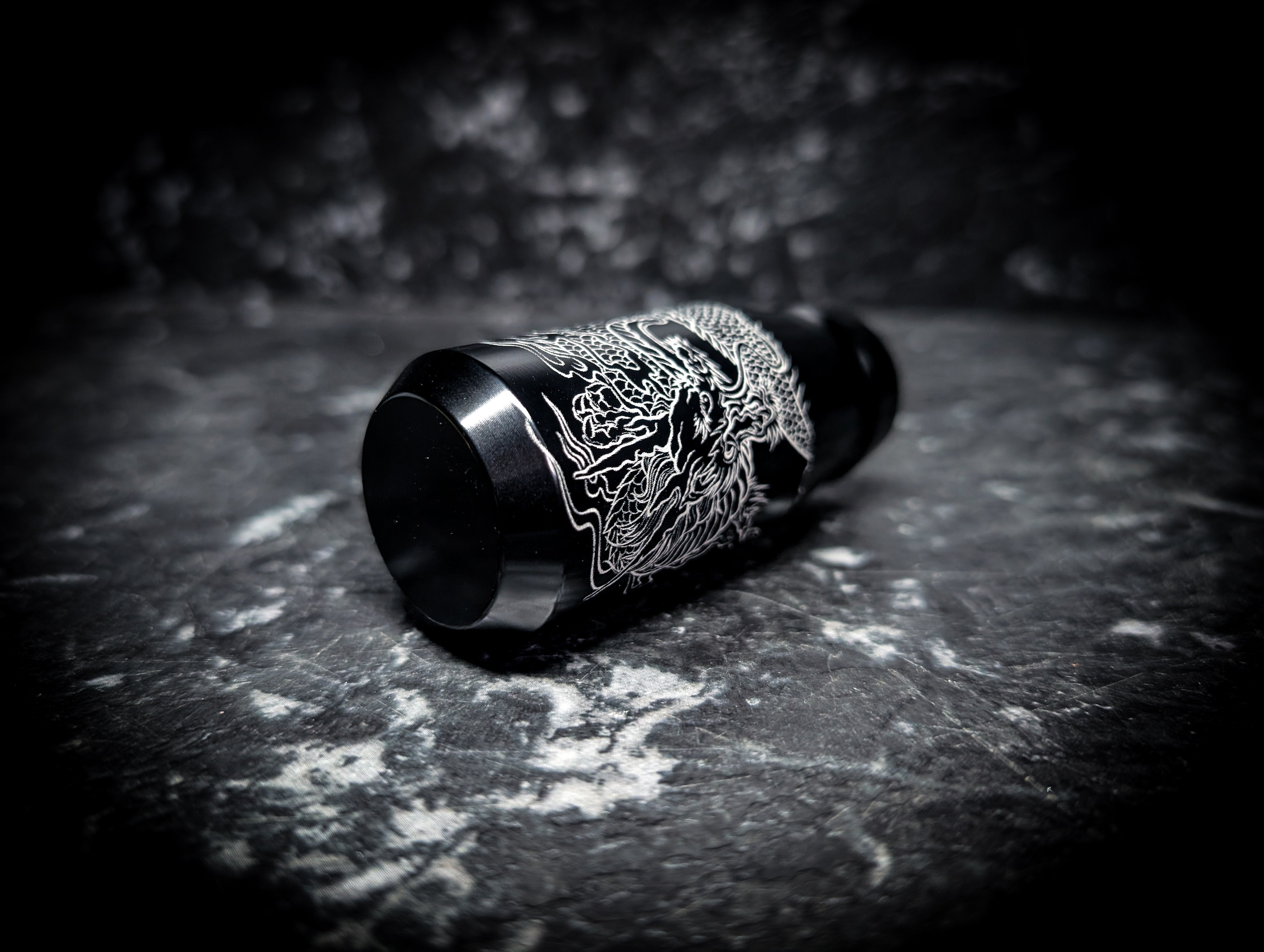 Dragon Etched Stubby Manual Gear Knob