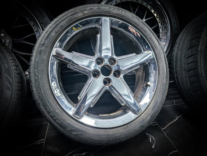 17" Chrome Star Wheels x 4