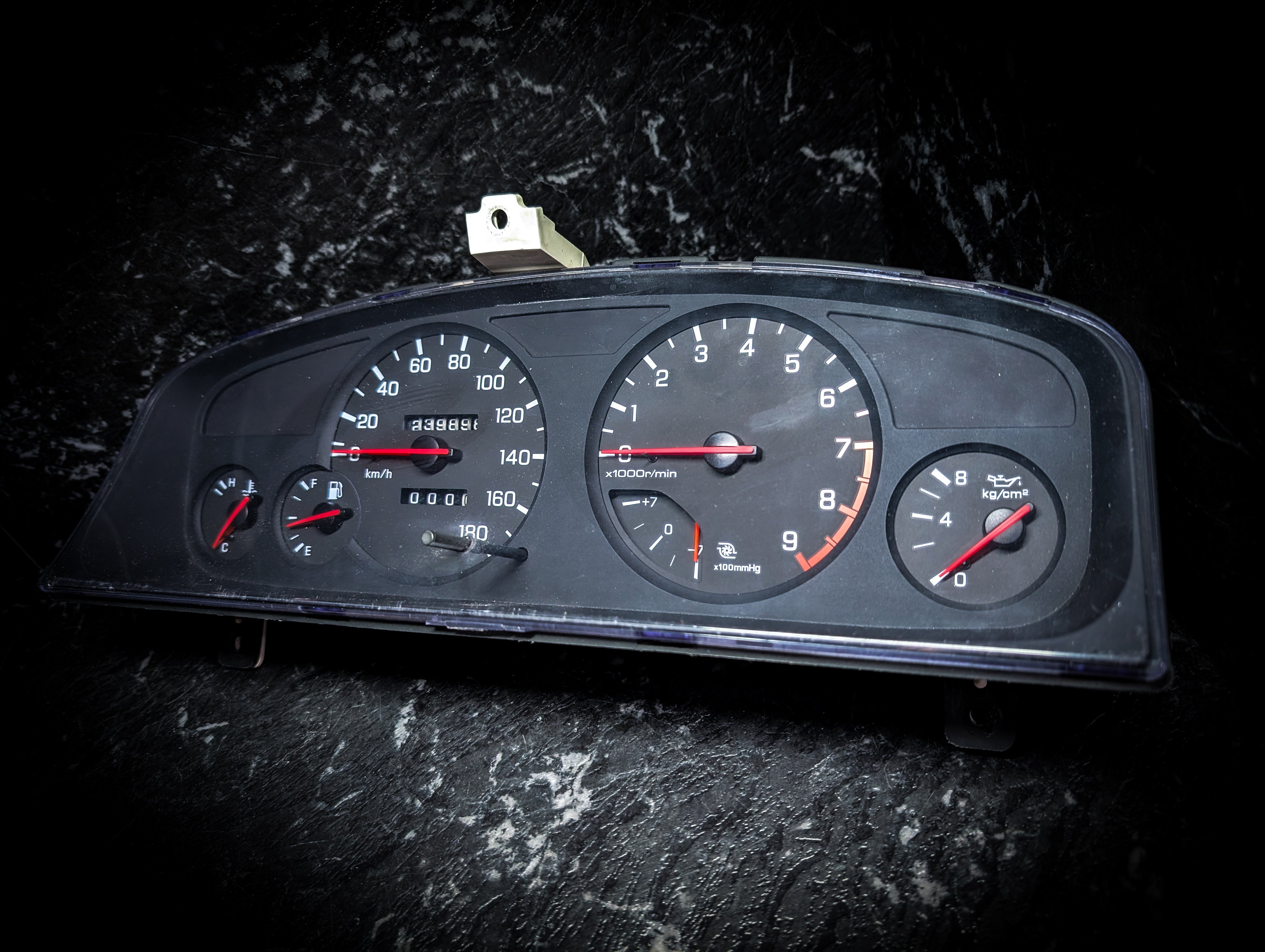 Nissan Skyline R33 S1 Turbo Manual Speedometer/Cluster ( RPM Meter Faulty )
