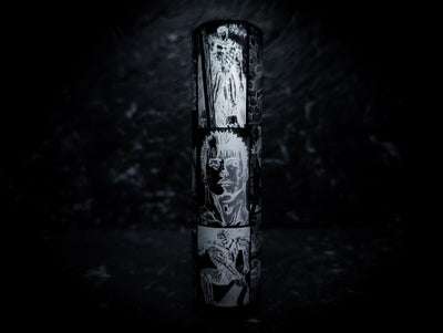 BERSERK Comic Strip Anodized Black V2 Weighted Tall Thick Grip Manual Gear Knob