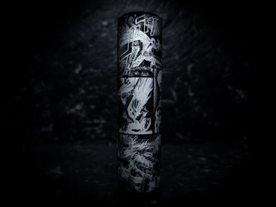 BERSERK Comic Strip Anodized Black V2 Weighted Tall Thick Grip Manual Gear Knob