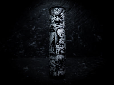 BERSERK Comic Strip Anodized Black V2 Weighted Tall Thick Grip Manual Gear Knob