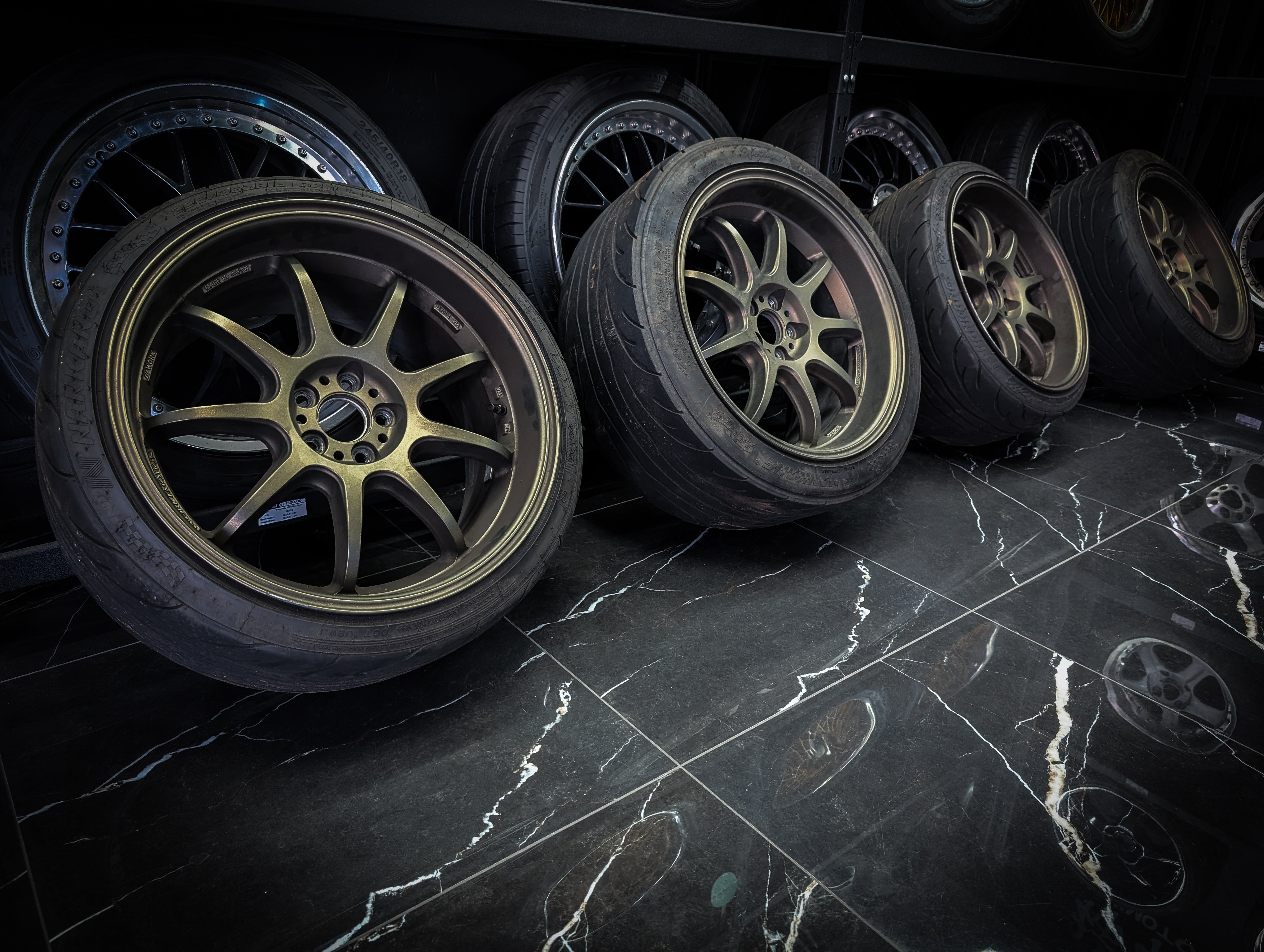 18" WORK EMOTION D9R Bronze Wheels x 4