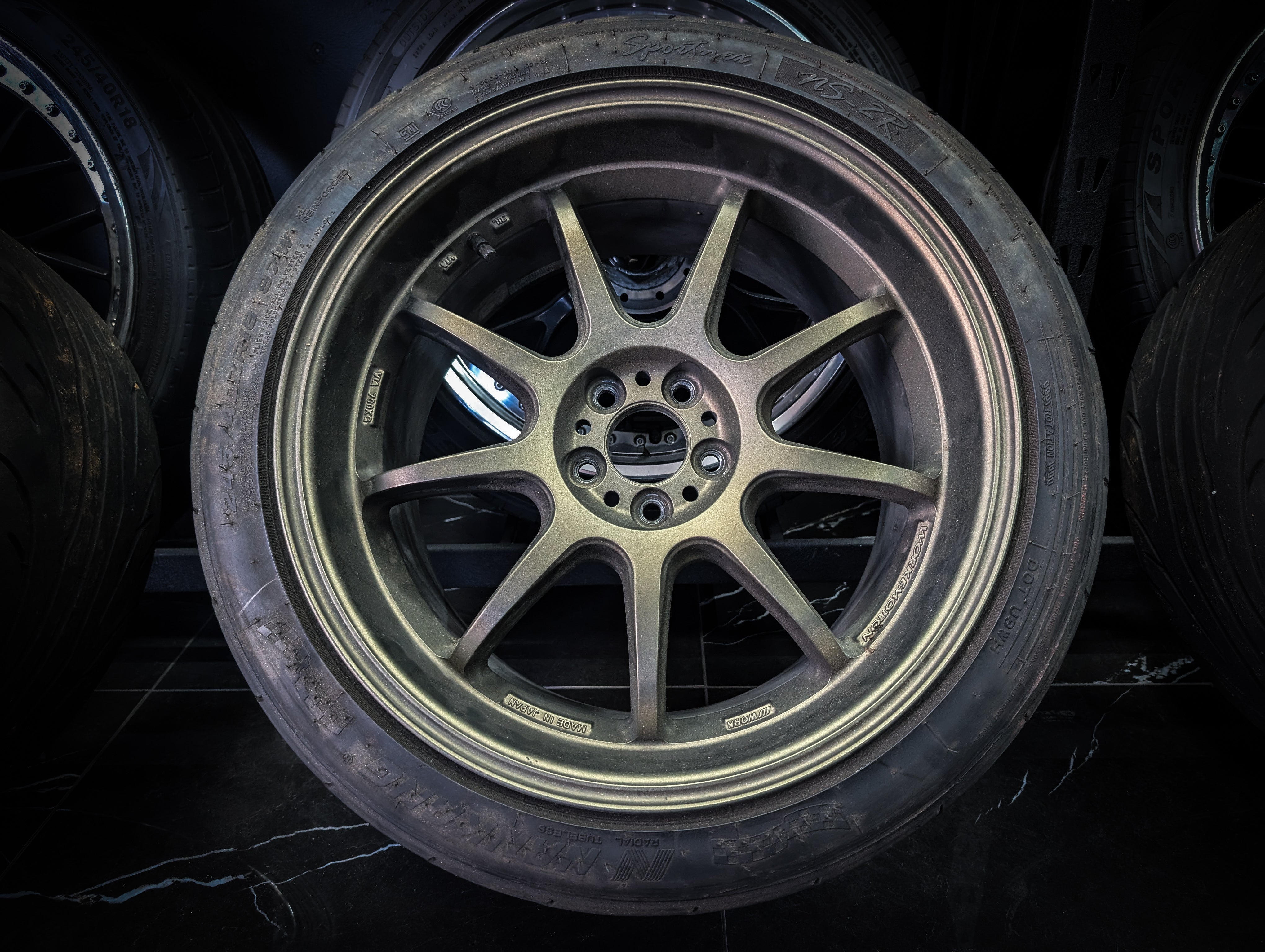18" WORK EMOTION D9R Bronze Wheels x 4