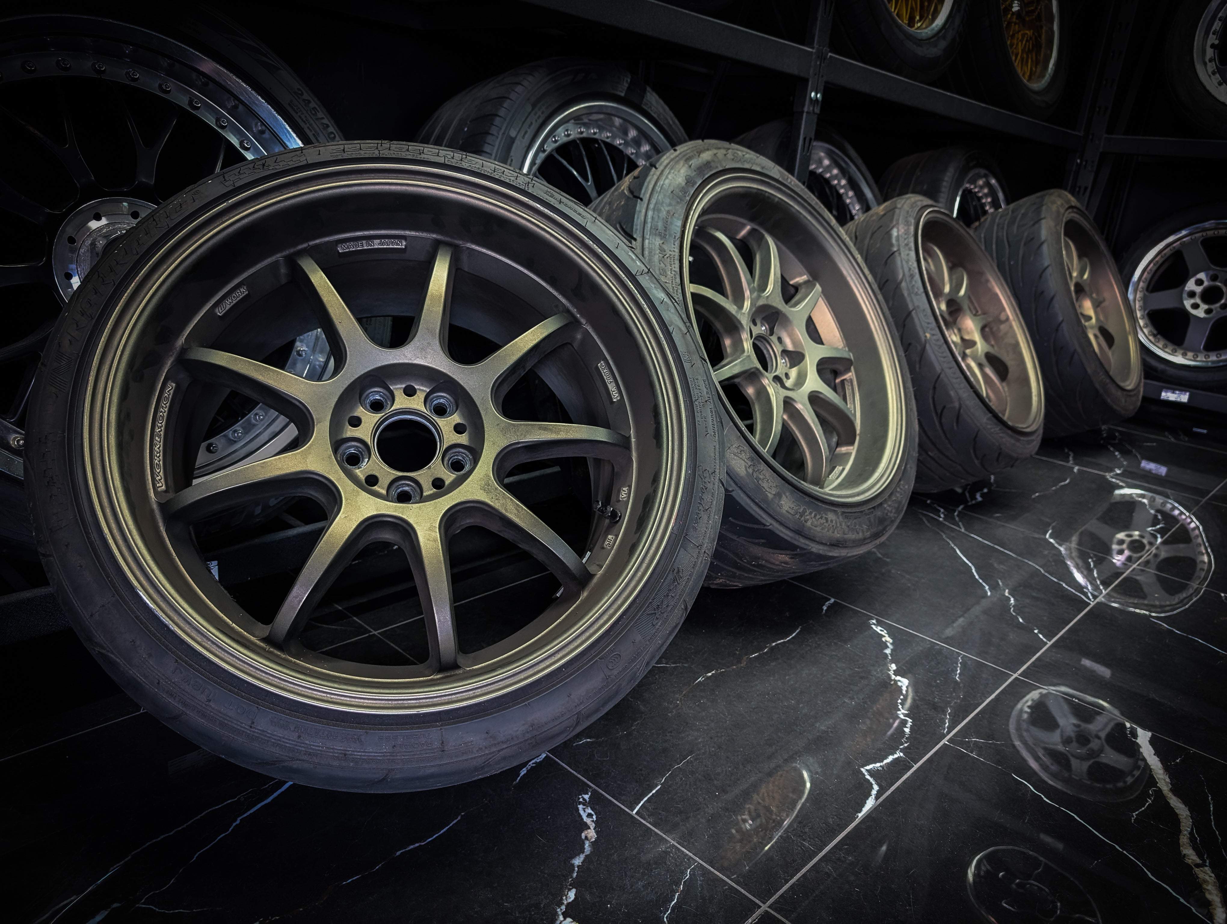 18" WORK EMOTION D9R Bronze Wheels x 4
