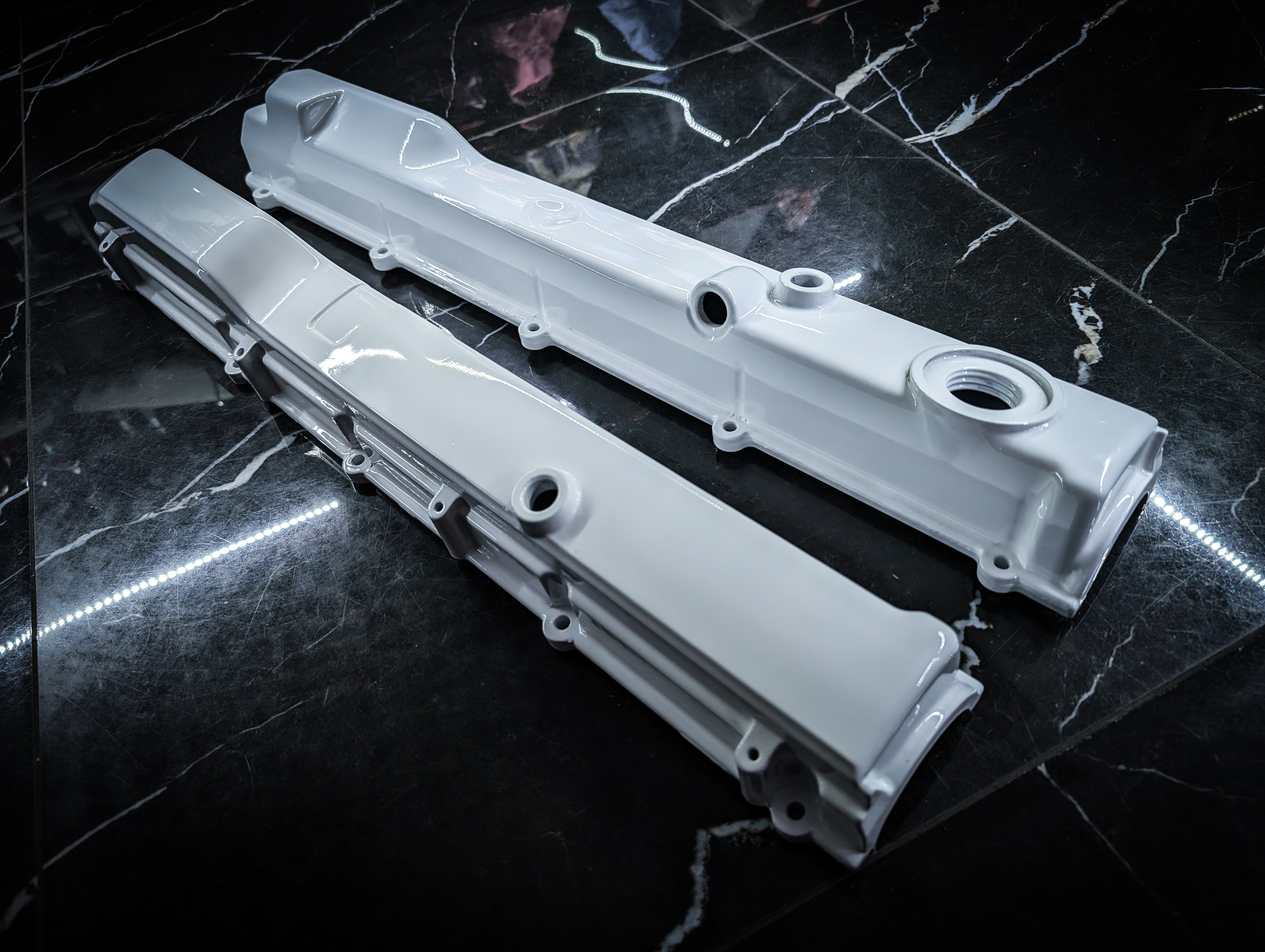Nissan Skyline R33 RB25DET Gloss White Rocker Engine Covers