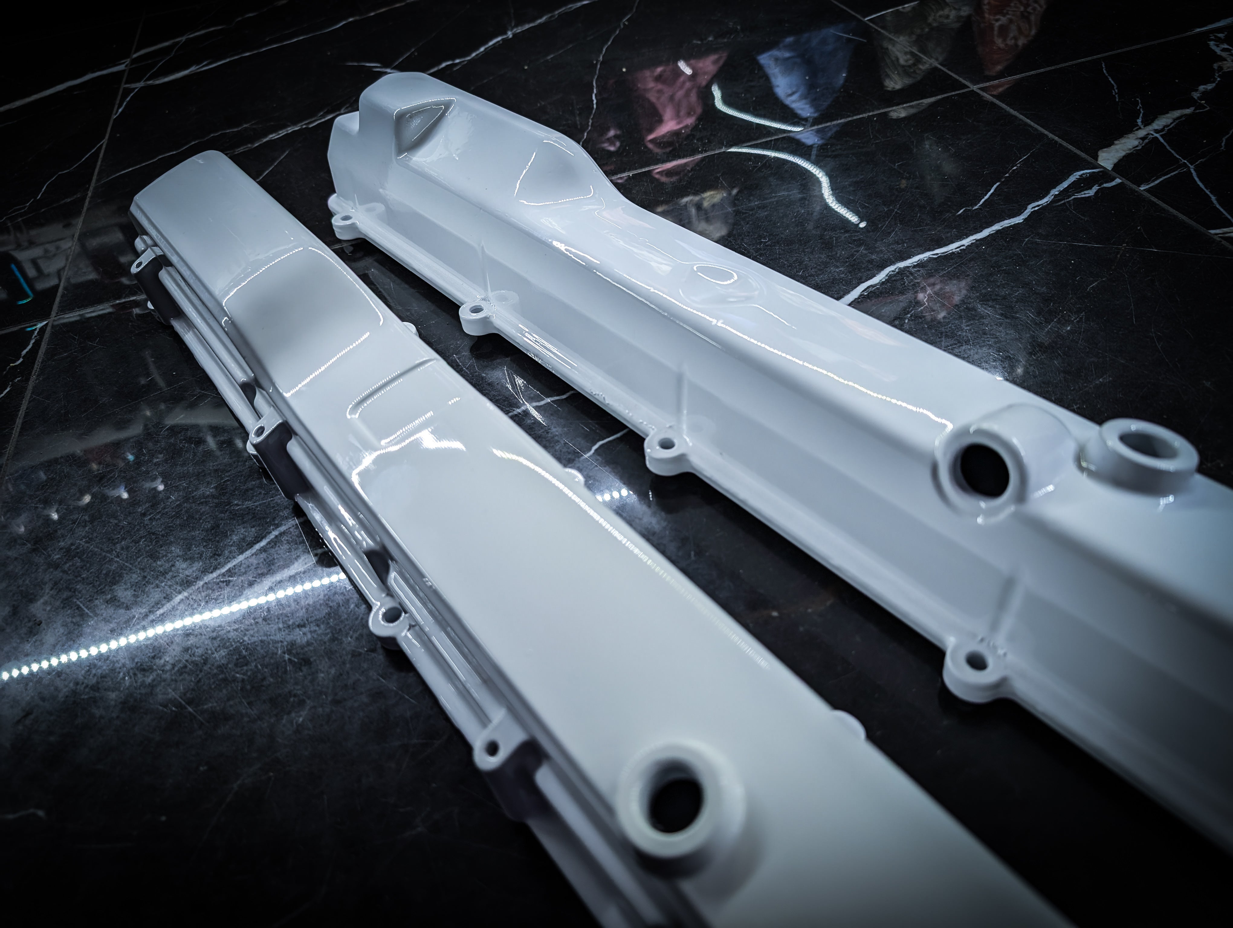 Nissan Skyline R33 RB25DET Gloss White Rocker Engine Covers