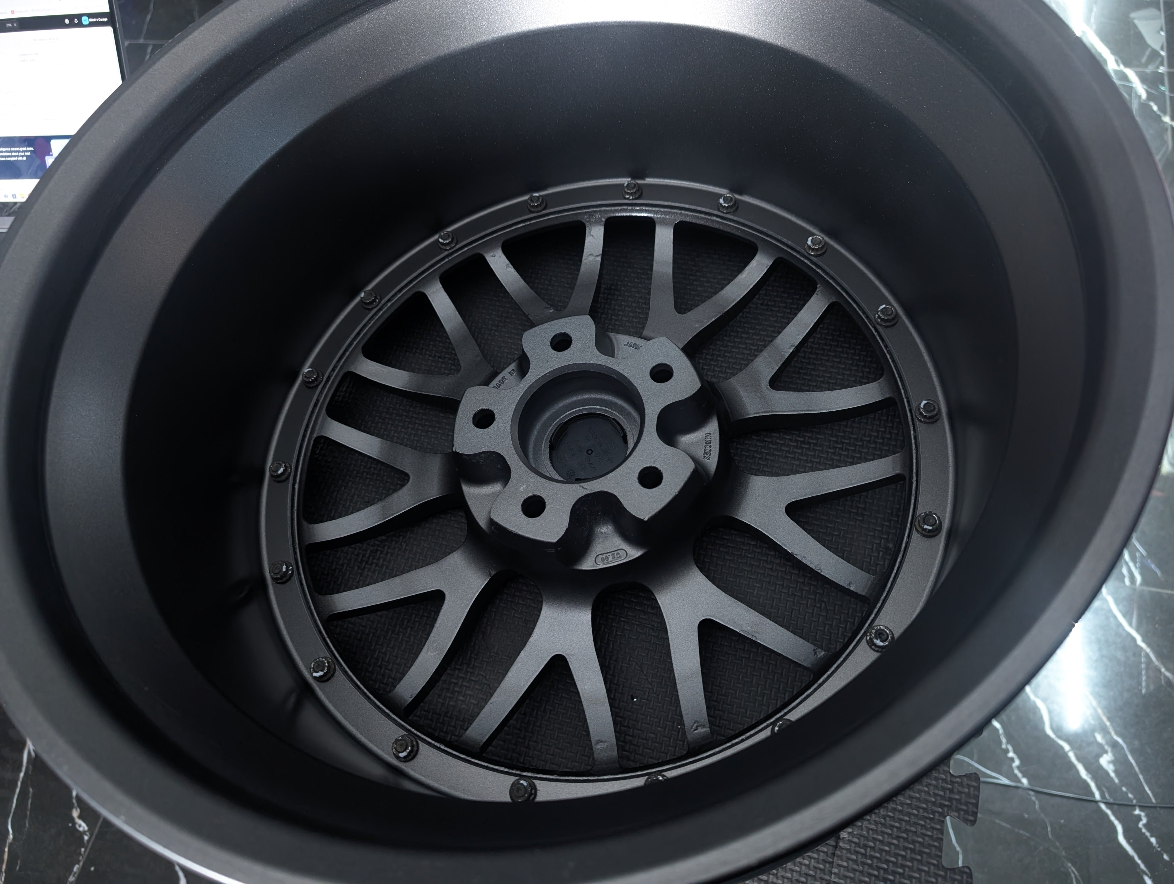 18" BBS HINODEX 2 PIECE Gunmetal Metallic Staggared Wheels x 4