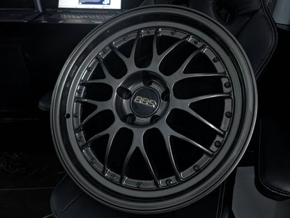 18" BBS HINODEX 2 PIECE Gunmetal Metallic Staggared Wheels x 4