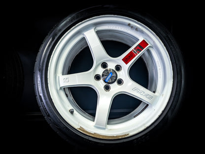 17" Rays Gram Lights 57CR Gloss White Wheels x 4