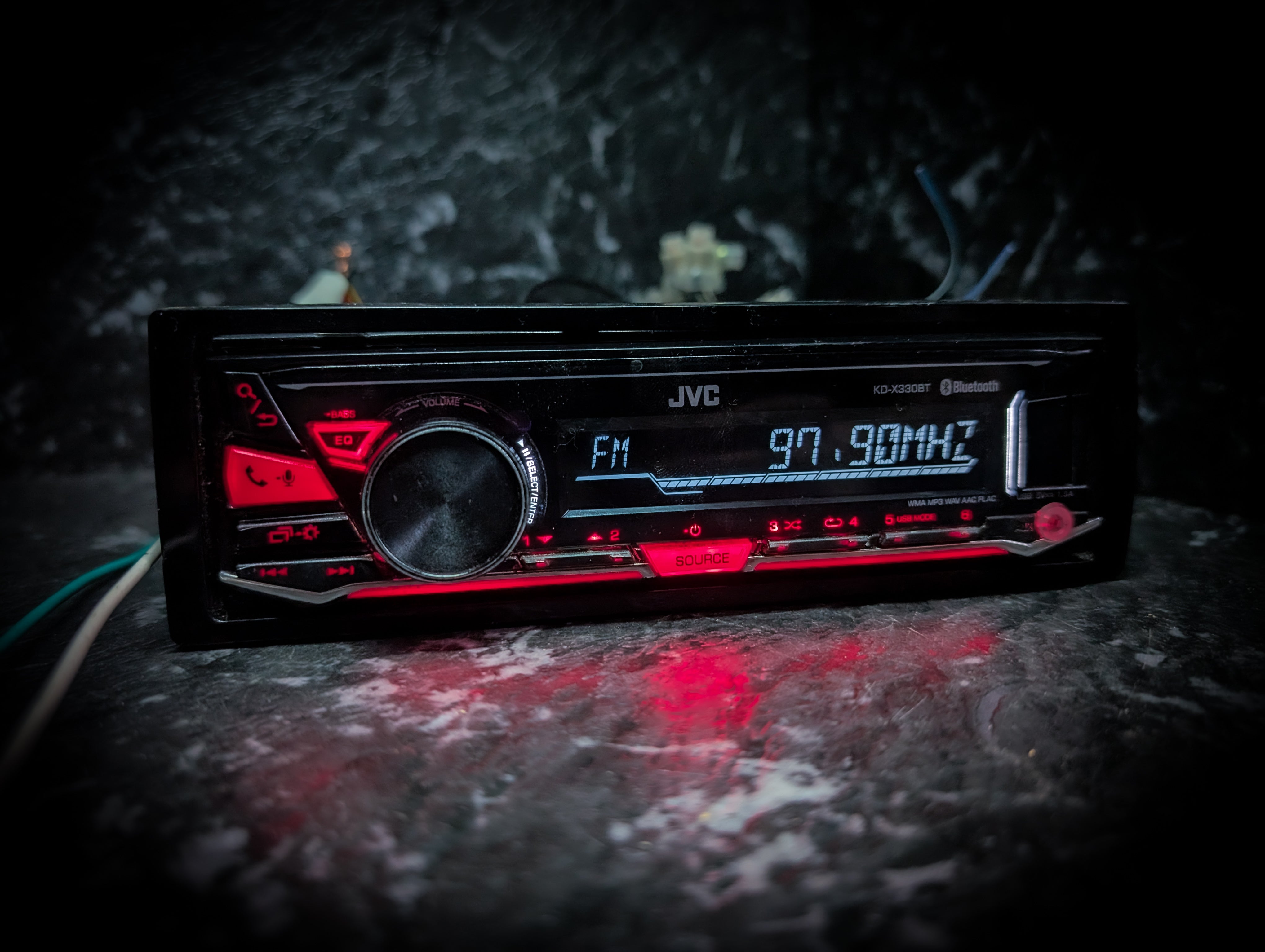 JVC Bluetooth Single Din Car Stereo