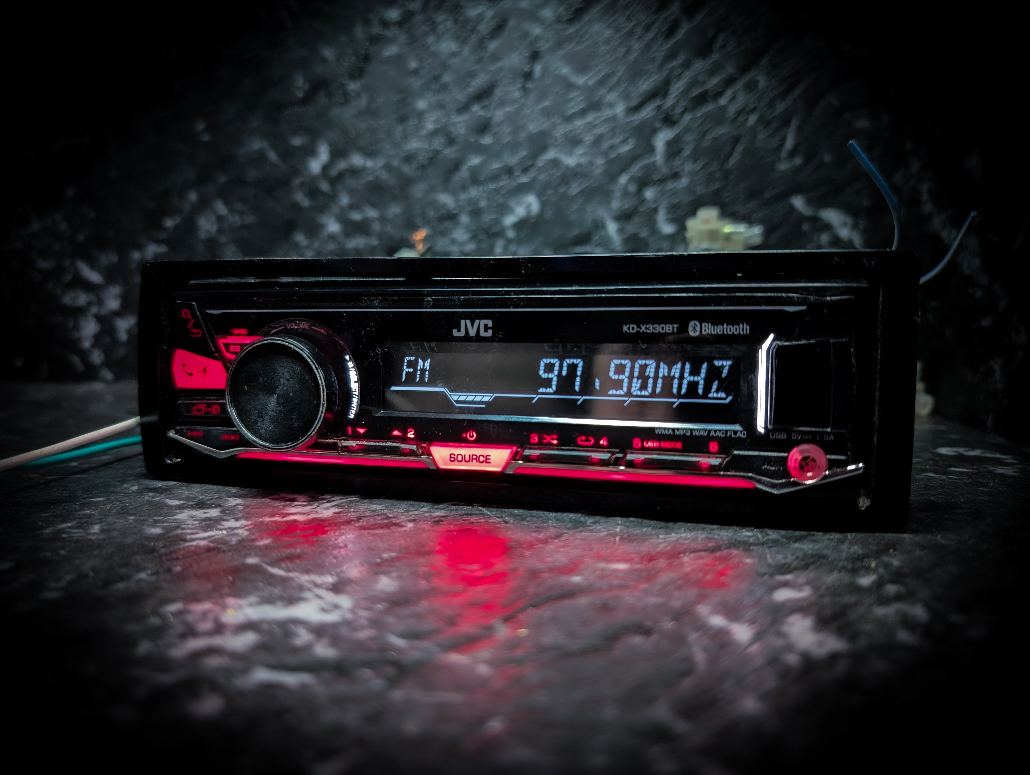 JVC Bluetooth Single Din Car Stereo