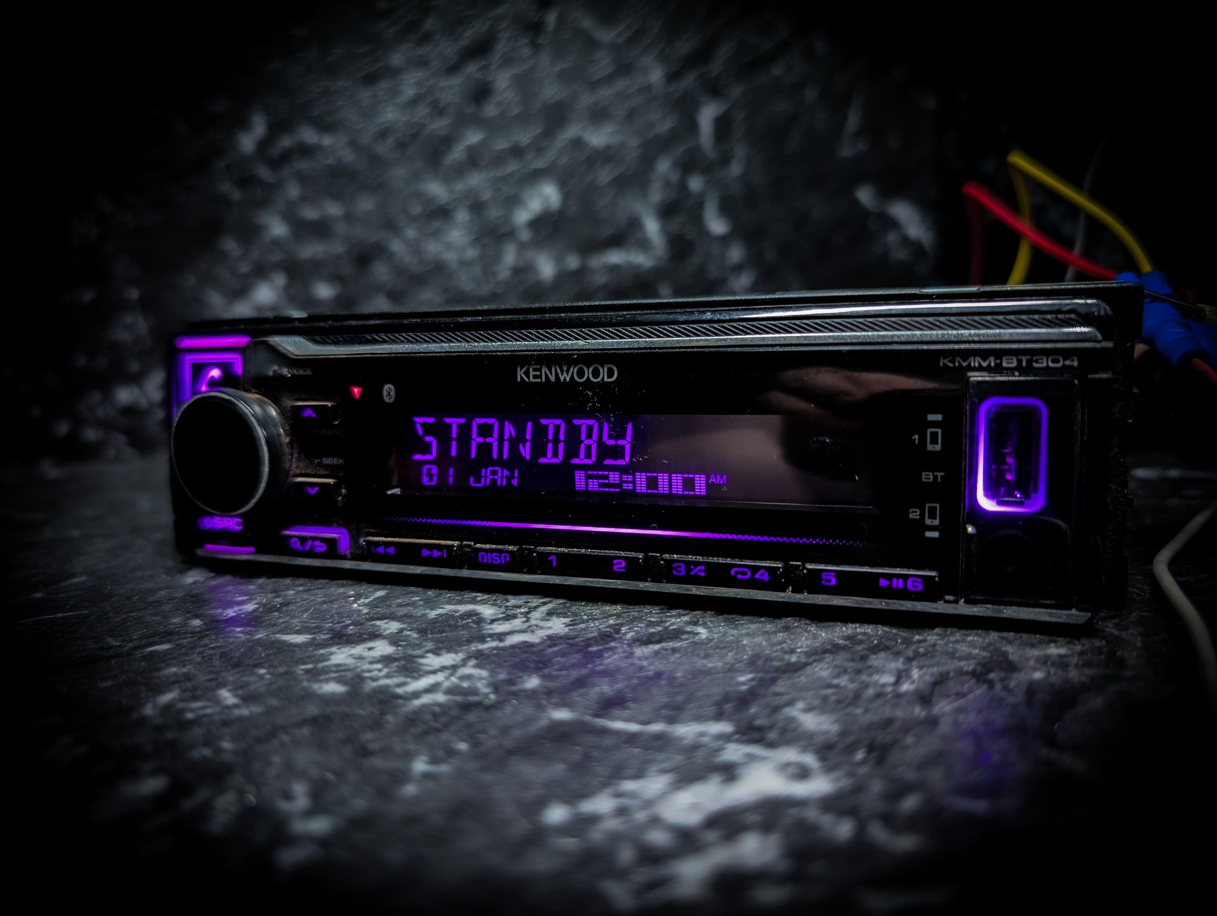 KENWOOD Bluetooth Single Din Car Stereo