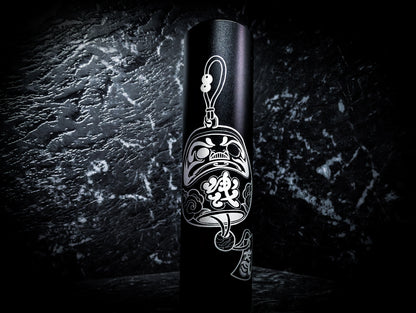 Traditional Japanese Token Character Anodized V2 Weighted Tall Thick Grip Manual Gear Knob