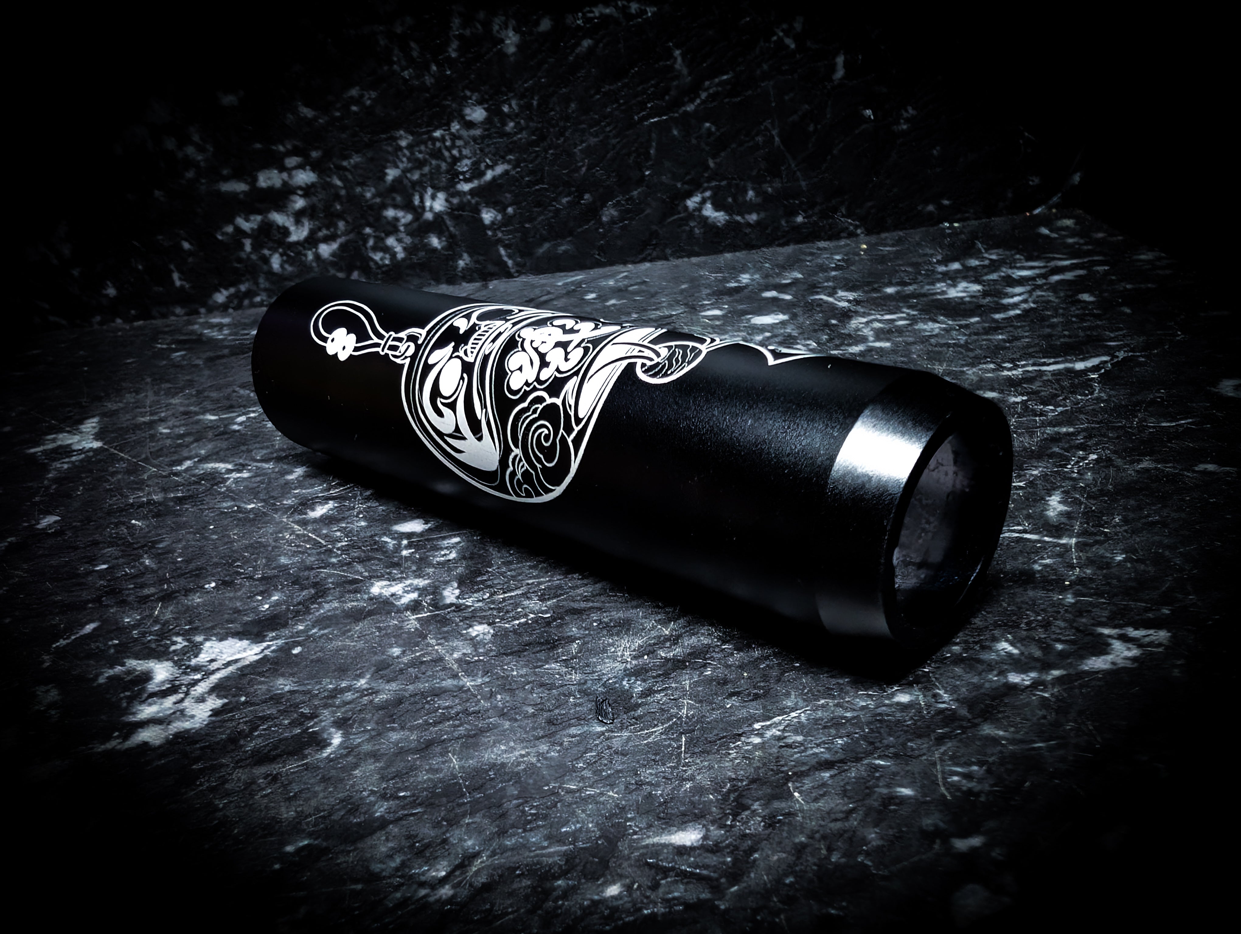 Traditional Japanese Token Character Anodized V2 Weighted Tall Thick Grip Manual Gear Knob