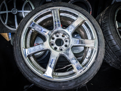 17" WORK Emotion T7R Chrome Wheels x 4