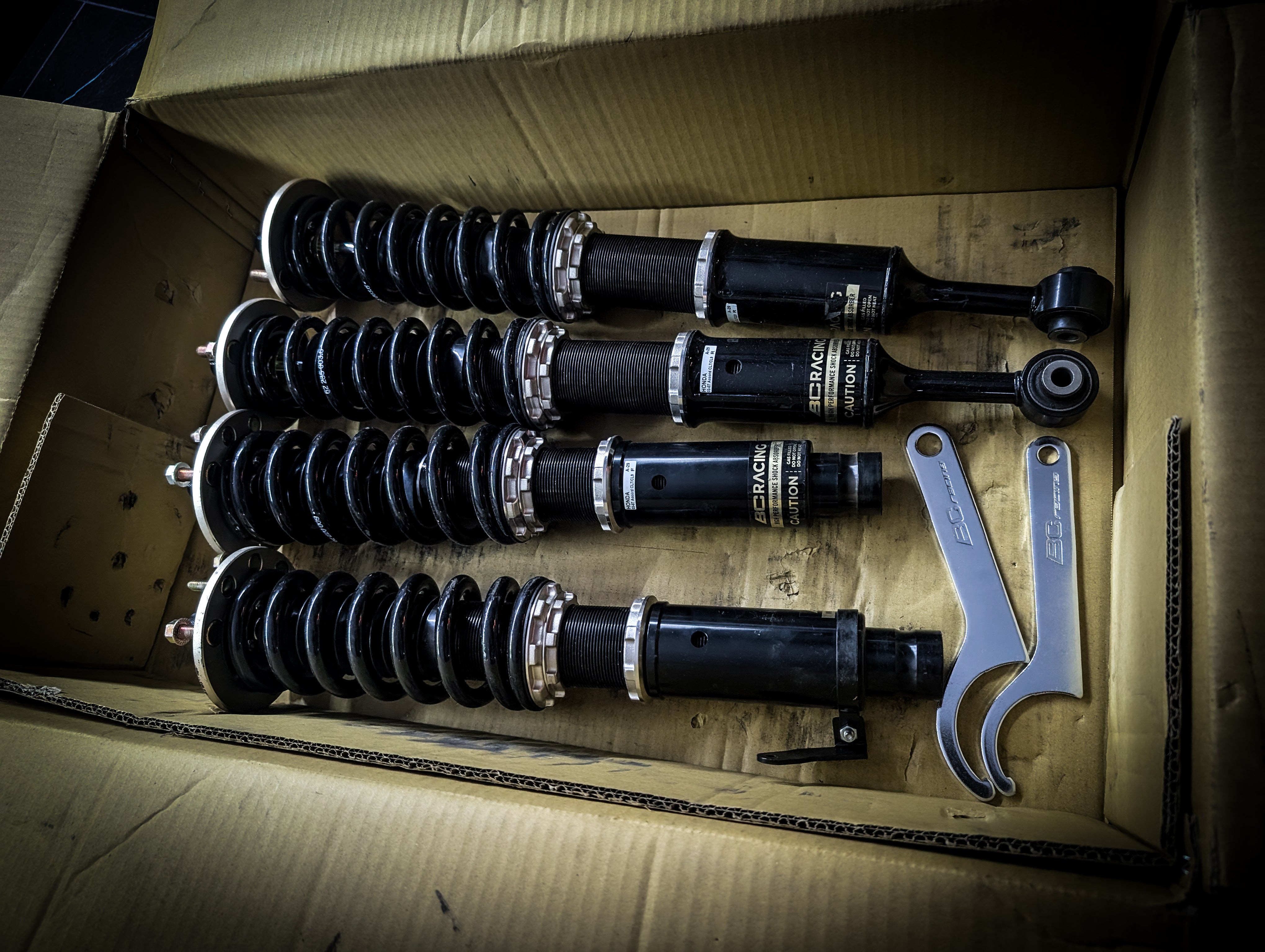 HONDA Accord 2003-2005 FL7/CL9 Adjustable BC Gold Coilovers Set