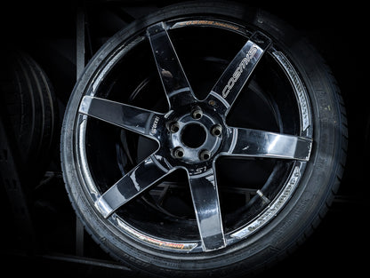 18" COSMIS S1 Super Concave Gloss Black Staggared Wheels x 4