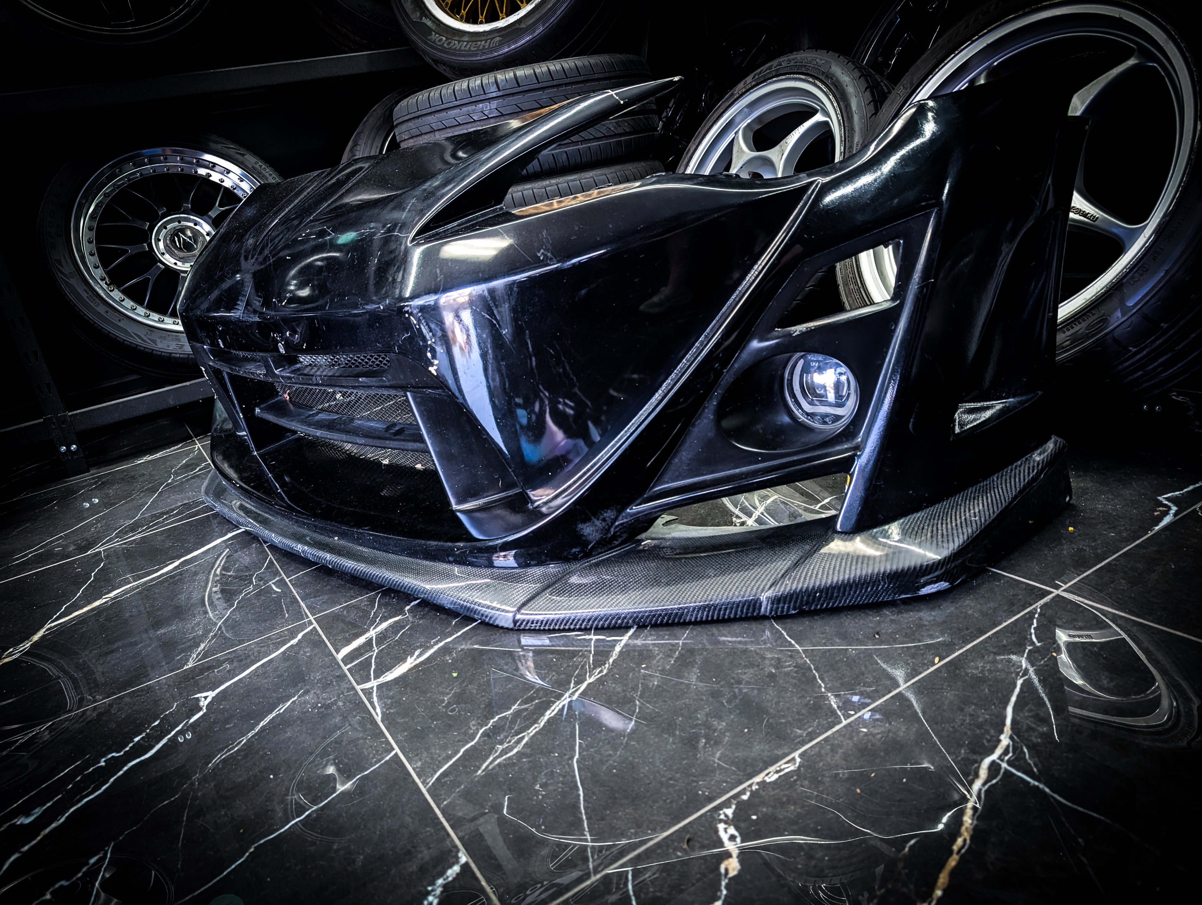 Varis Arising-II Style Front Bumper + Carbon Splitter- Toyota 86 ZN6/Subaru BRZ