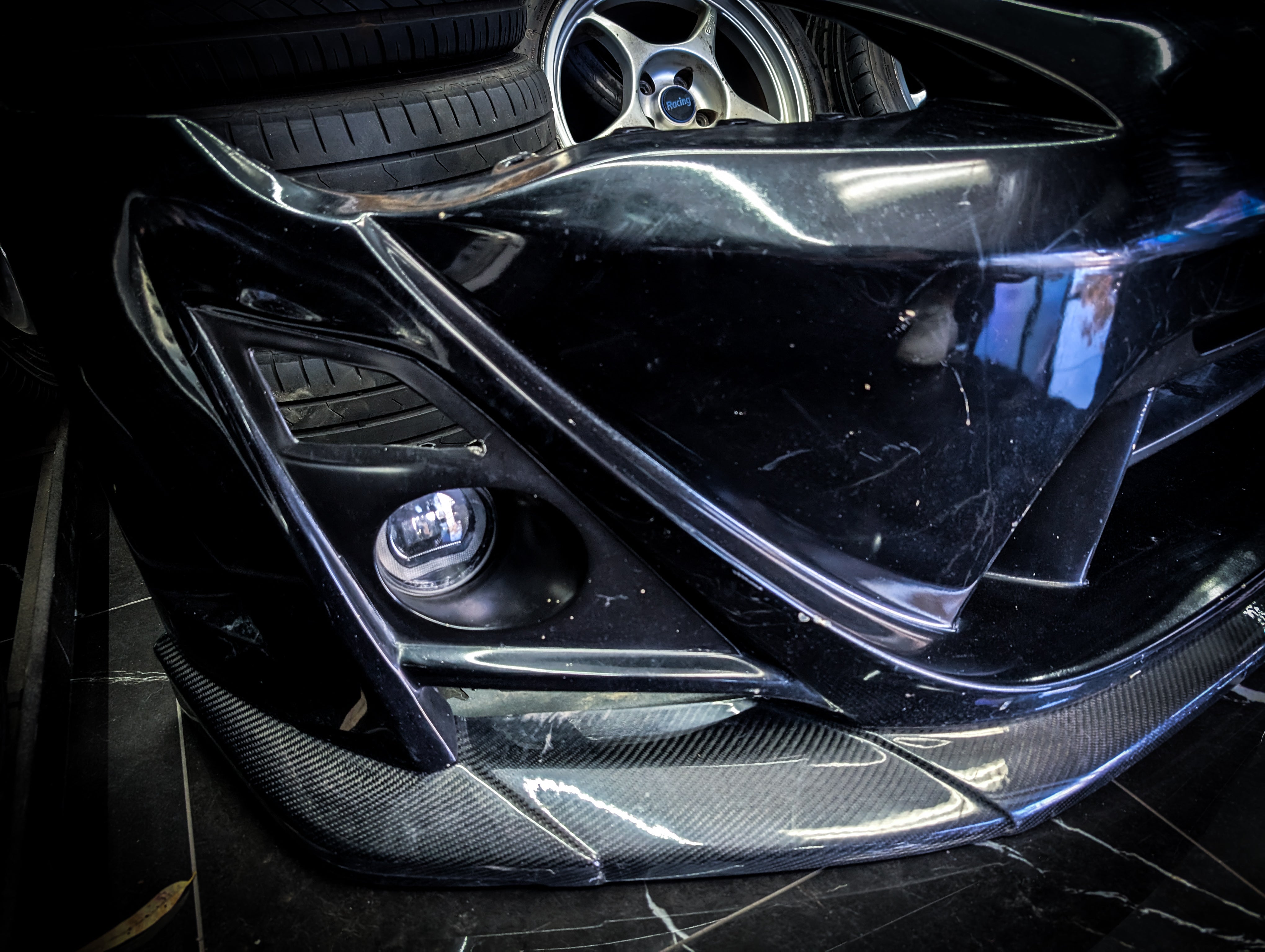 Varis Arising-II Style Front Bumper + Carbon Splitter- Toyota 86 ZN6/Subaru BRZ