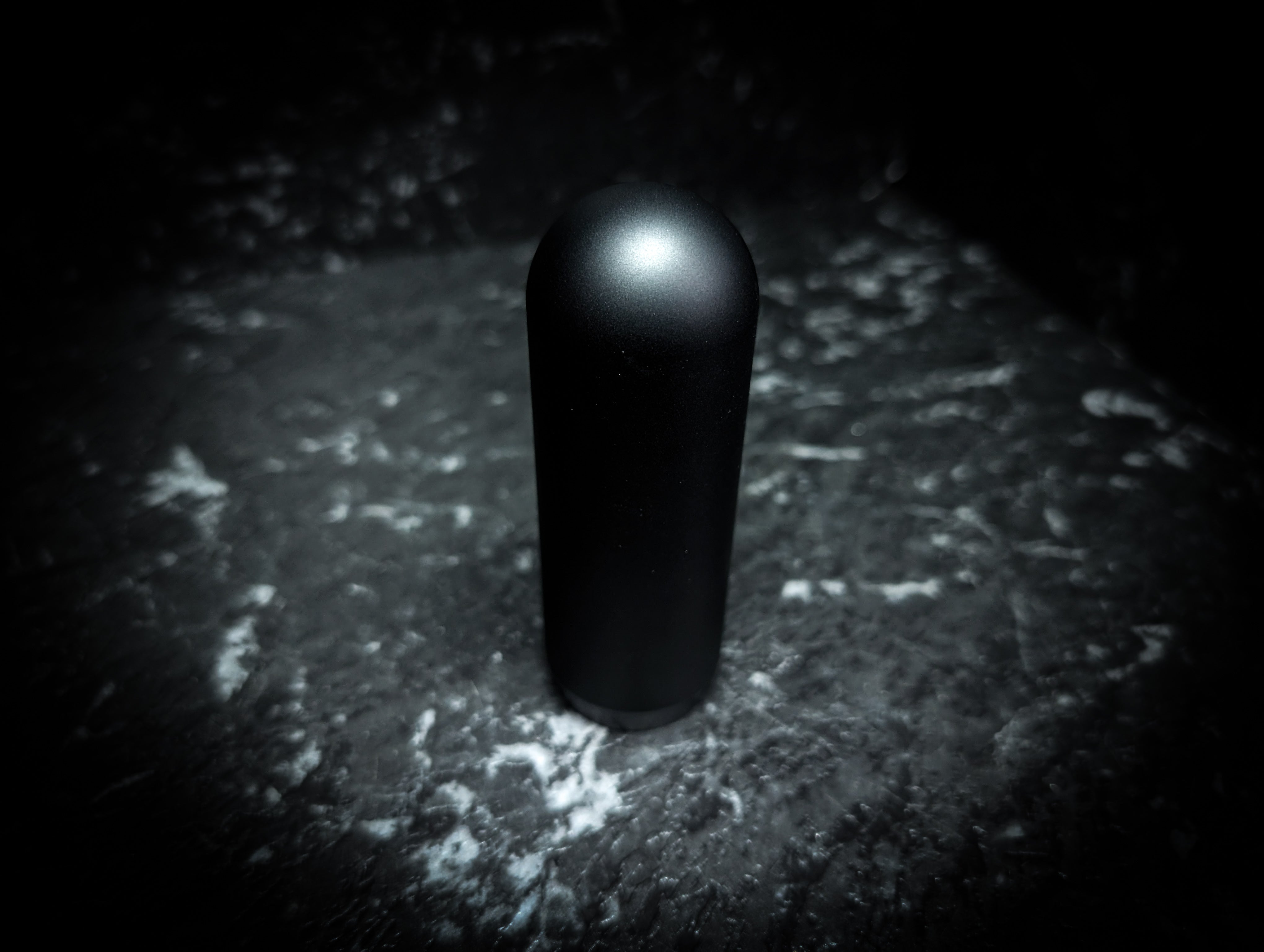 NEW! Anodized Black V3 Weighted Short Thick Grip Rounded Top Manual Gear Knob
