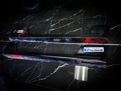 NISSAN R32 Skyline Coupe UNKNOWN Fibreglass Side Skirts