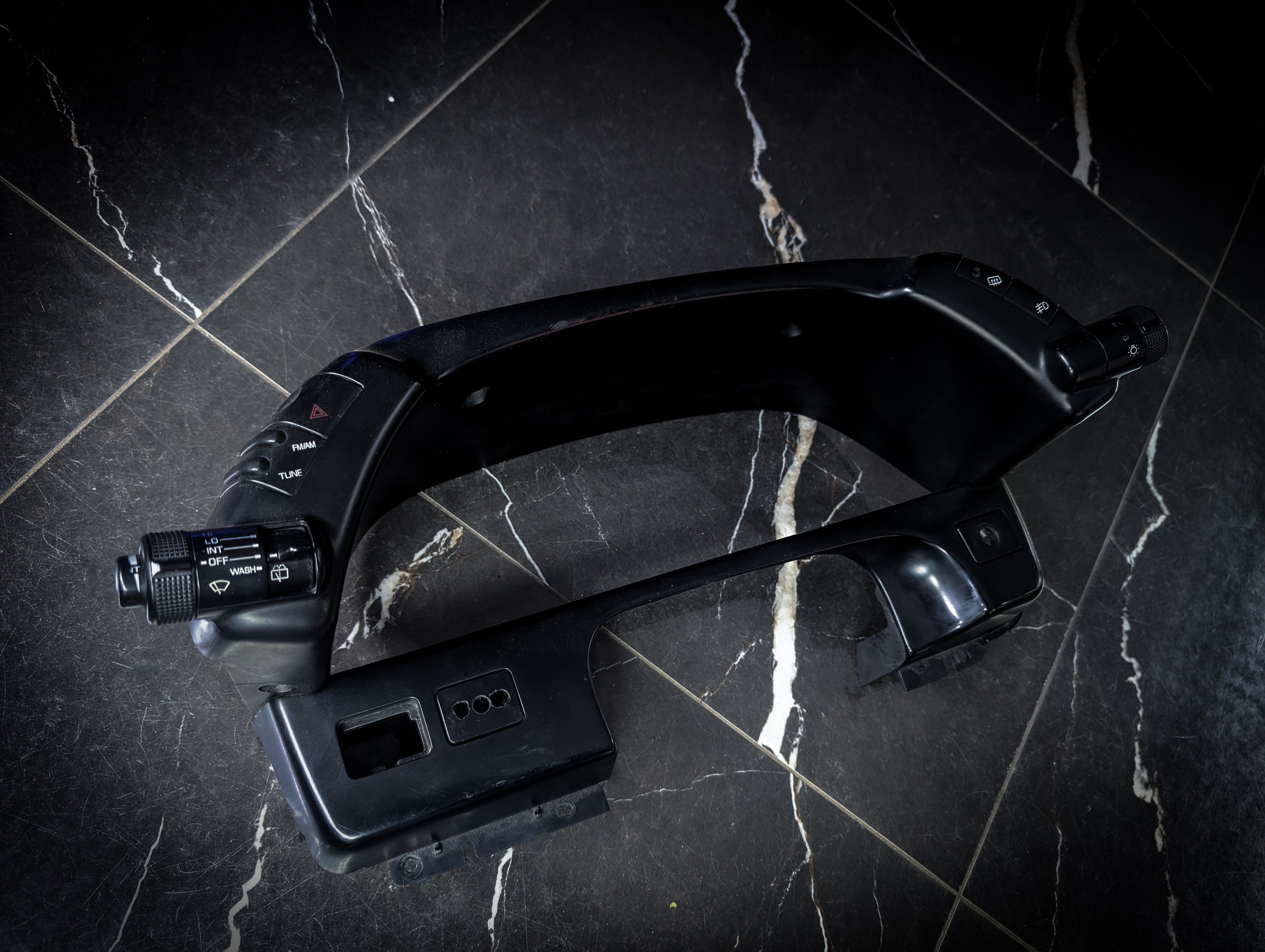 NISSAN R32 Skyline GTST Cluster Surround with Buttons and Manual Bottom Trim