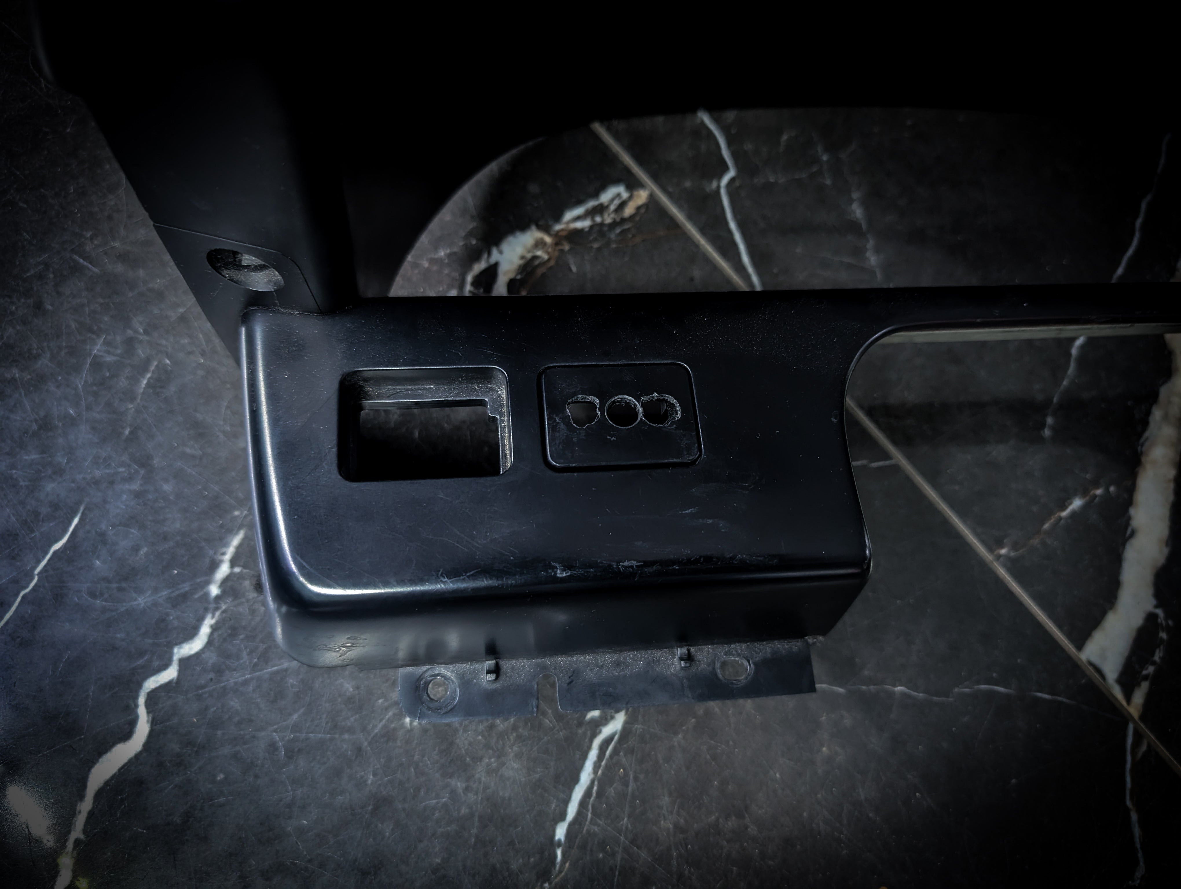 NISSAN R32 Skyline GTST Cluster Surround with Buttons and Manual Bottom Trim