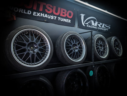 18" WORK VS-XX 3 PIECE Gunmetal Metallic Staggared Wheels x 4