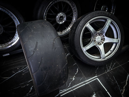 19" ENKEI RP03 Silver Staggared Wheels x 4