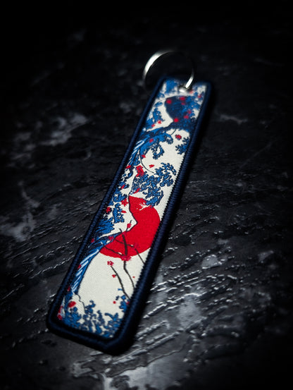 Rising Sun and Mountain Traditional Key Tag