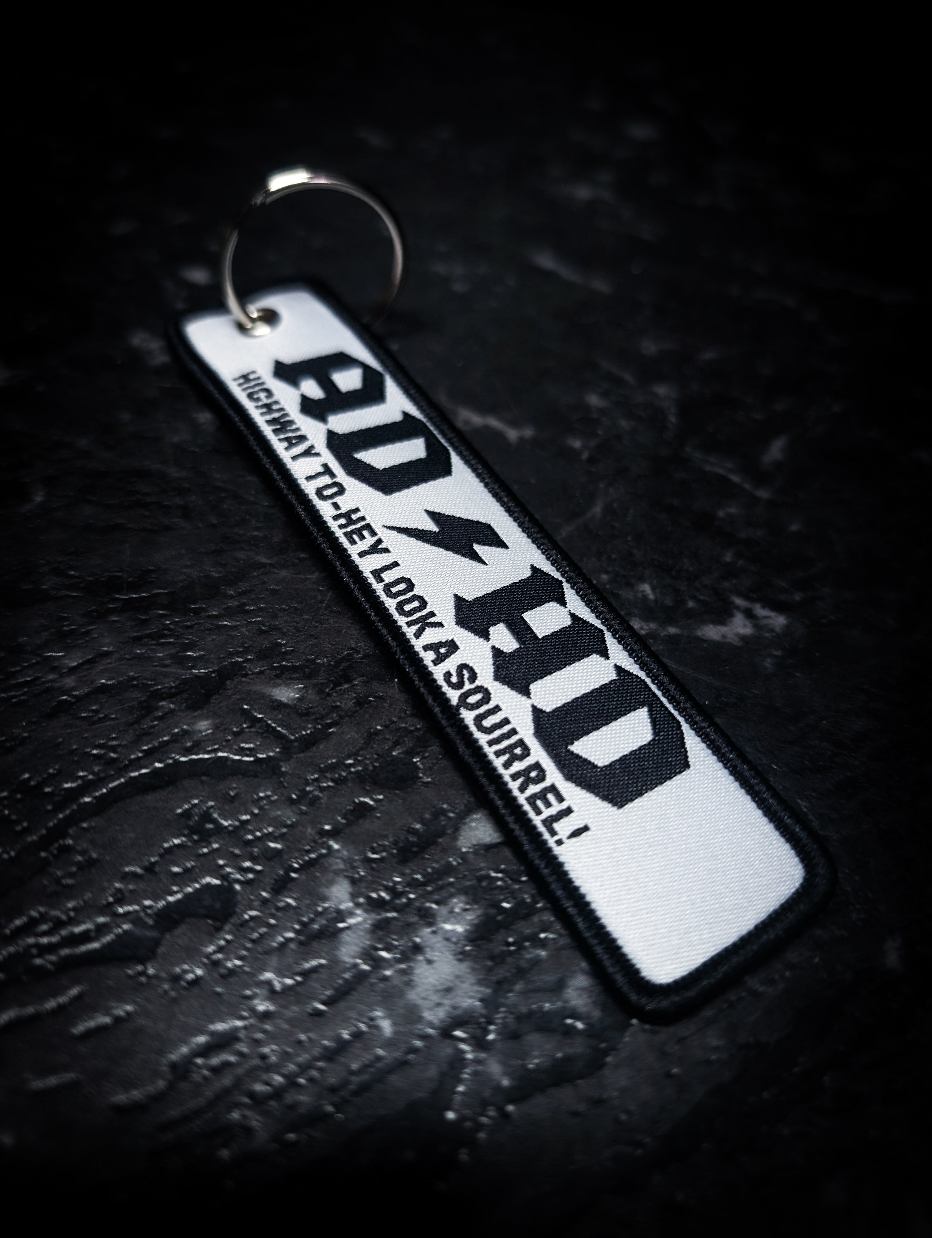 ADHD Silver Key Tag