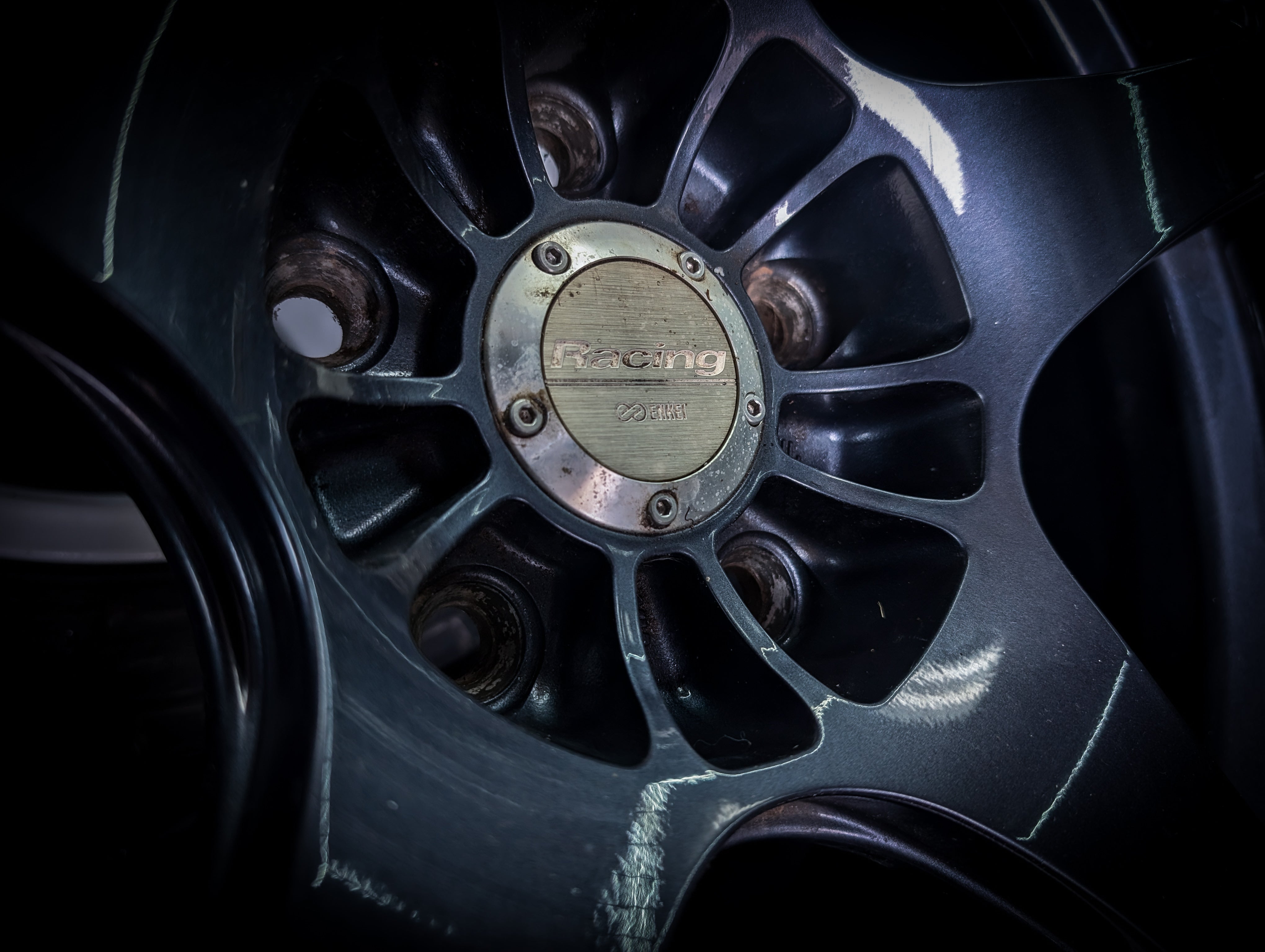 19" ENKEI RP03 Gunmetal Blue Wheels x 4