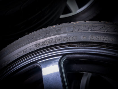 19" ENKEI RP03 Gunmetal Blue Wheels x 4