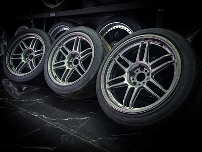 18" AME TRACER TM-03 Gunmetal Wheels x 3