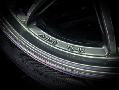 18" AME TRACER TM-03 Gunmetal Wheels x 3