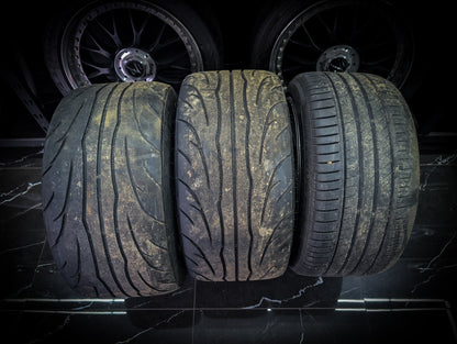 18" AME TRACER TM-03 Gunmetal Wheels x 3