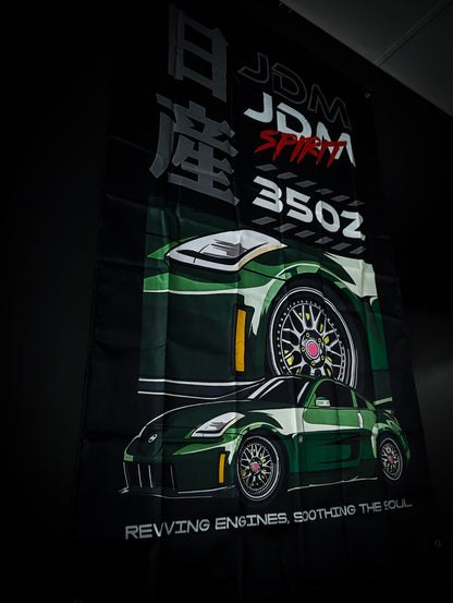 NEW! Nissan 350Z JDM Spirit Workshop Banner Flag