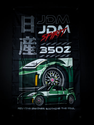 Nissan 350Z JDM Spirit Workshop Banner Flag