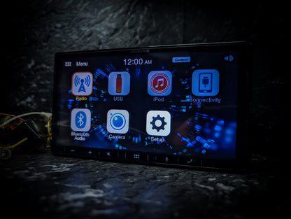 ALPINE Bluetooth/CarPlay/Android Auto Touchscreen Double Din Car Stereo