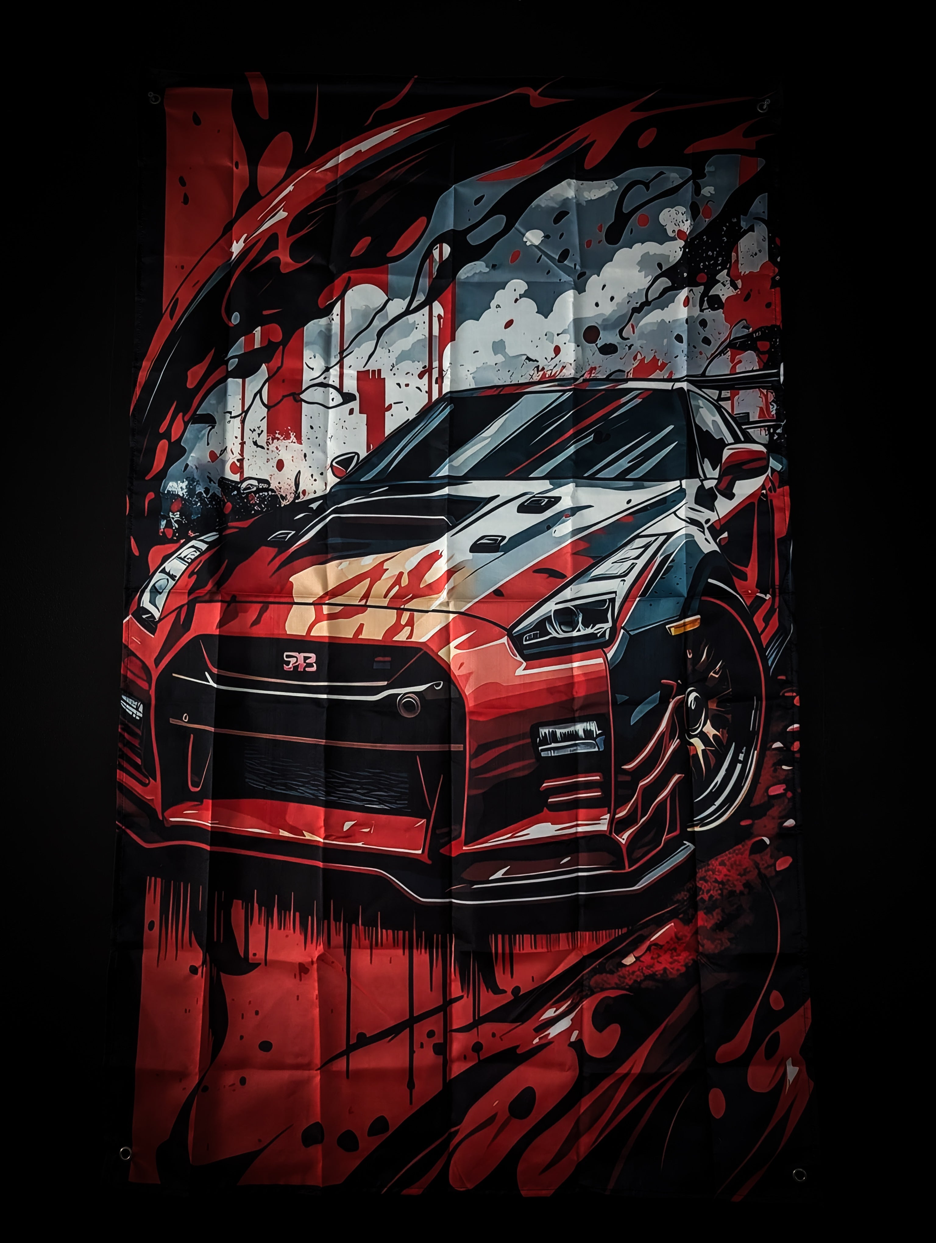 NEW! NISSAN R35 GTR Workshop Banner Flag