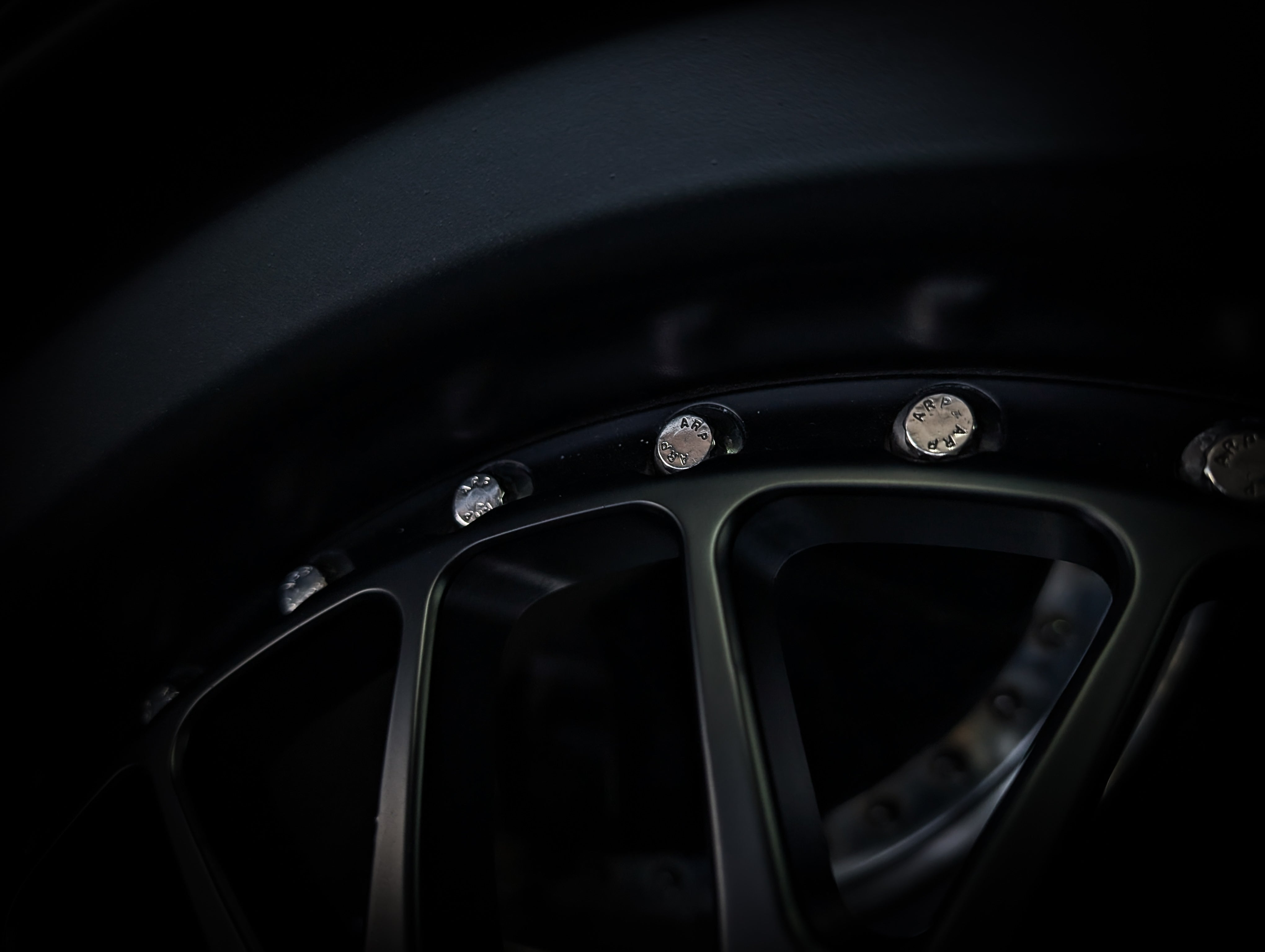 18" CUSTOM 2 Piece Satin Black Mesh Wheels x 4