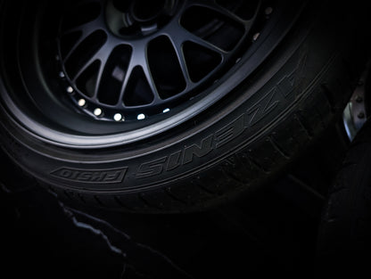 18" CUSTOM 2 Piece Satin Black Mesh Wheels x 4